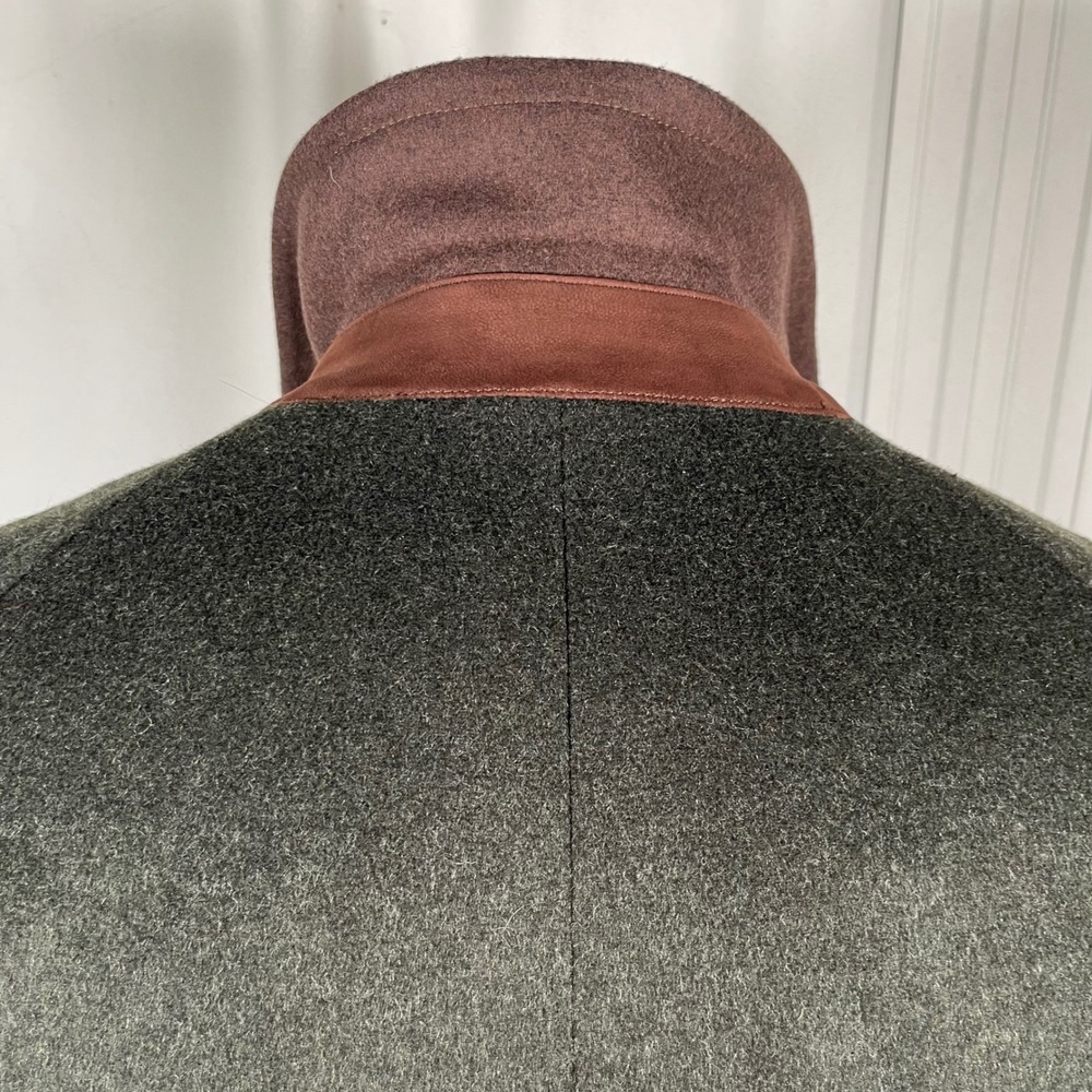 Schneiders Salzburg "Michael" Wool‎ Alpaca Jacket•Leather Trim•Loden Green•US 42 - Picture 8 of 15